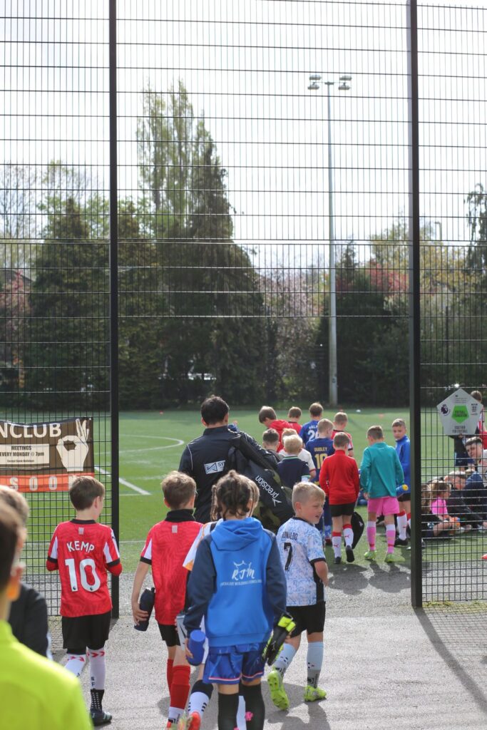 Players arriving for a session