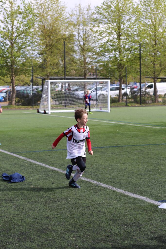 A player running with the ball